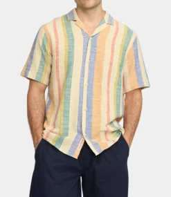 Revolution Short-sleeved cuban shirt orange 3918-ORANGE