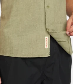 Revolution Short-sleeved cuban shirt lightgreen 3927-LIGHTGREEN