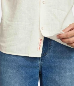 Revolution Short-sleeved cuban shirt offwhite 3927-OFFWHITE