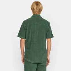 Revolution Terry Cuban Shirt Dustgreen 3823-Dustgreen