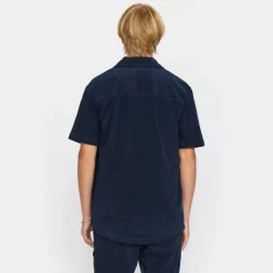 Revolution Terry Cuban Shirt Navy 3823-Navy