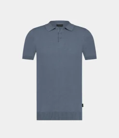 Saint Steve Chris polo s/s iron blue 19481-70028