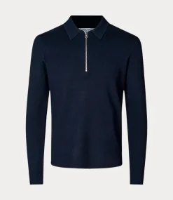 Samsoe Samsoe Guna half zip sky captain M22400055-193922TCX