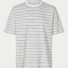 Samsoe Samsoe Sakingston t-shirt 15318 clear cream stripe M24300009-CLR001709