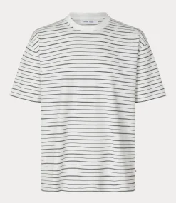 Samsoe Samsoe Sakingston t-shirt 15318 clear cream stripe M24300009-CLR001709