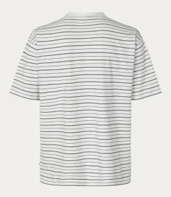 Samsoe Samsoe Sakingston t-shirt 15318 clear cream stripe M24300009-CLR001709