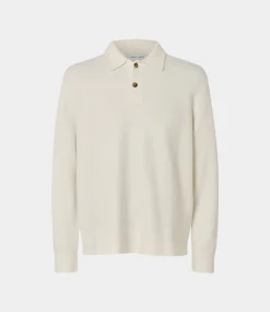Samsoe Samsoe Sanino polo clear cream M24100093-CLR000289