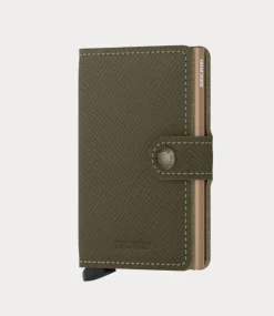 Secrid Miniwallet saffiano olive - MSa-OLIVE