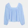 The New Society Symi blouse powder blue S25WBL15P1