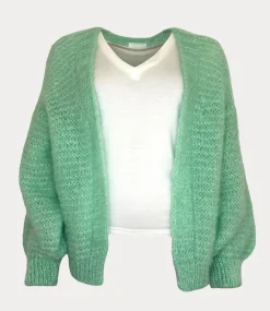 Twins Gilet court jade KN82076