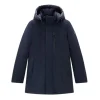 Woolrich Mountain stretch parka melton blue