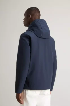 Woolrich Pacific soft shell jacket melton blue CFWOOU1047MRUT3496-3989