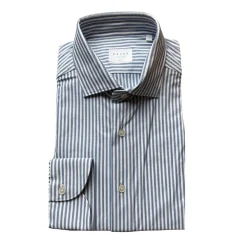 Xacus Active Shirt l/s blue white stripe 51605 ACT558ML 002